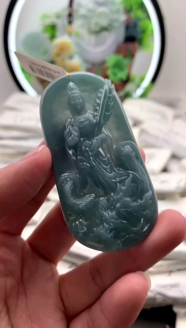 【闪购商品】翡翠颈饰未镶嵌文殊