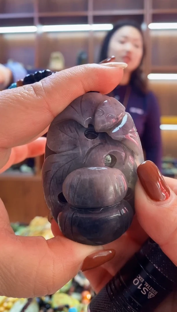 未镶嵌蛇纹石玉手把