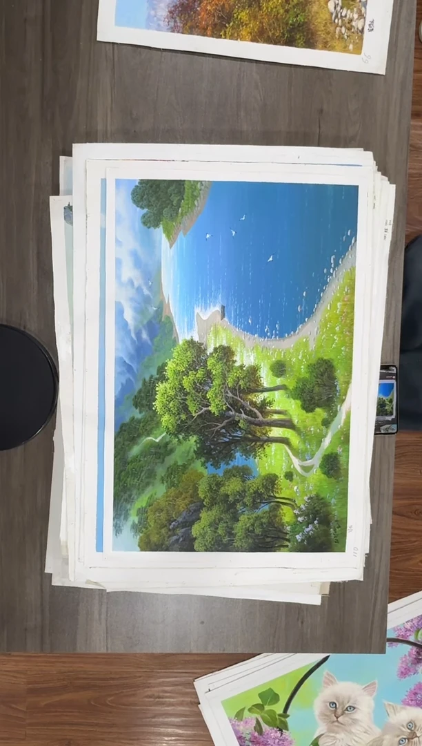 油画【24号】约50*70cm丨朝鲜原创纯手绘孤品油画丨顺丰包邮