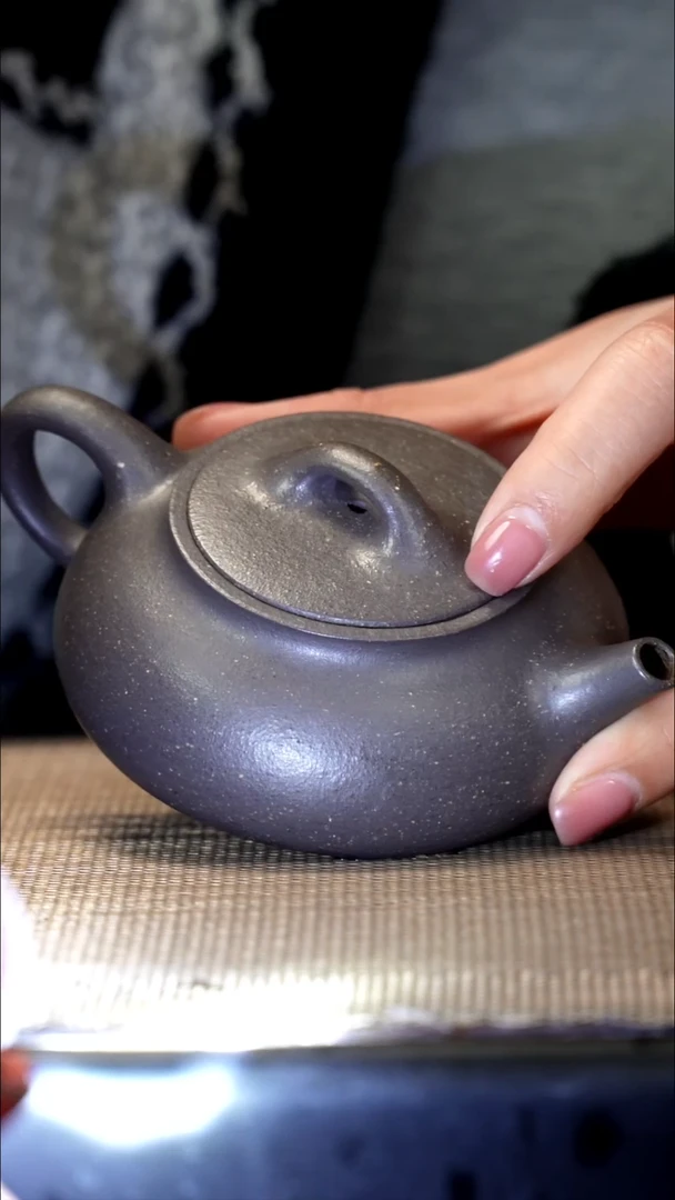 紫砂茶盏天青卡盖瓢//*150CC