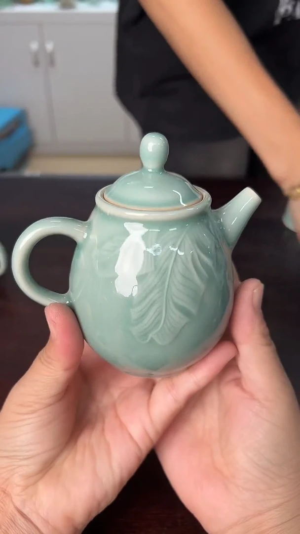 龙泉云间青瓷小米茶器