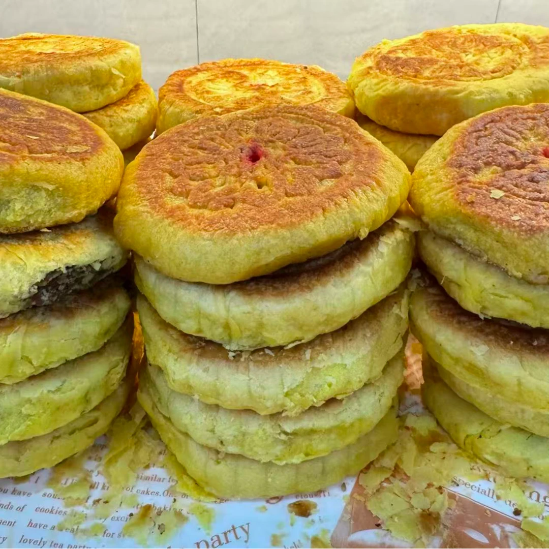 清真酥皮牛奶铁锅烙月饼十个装