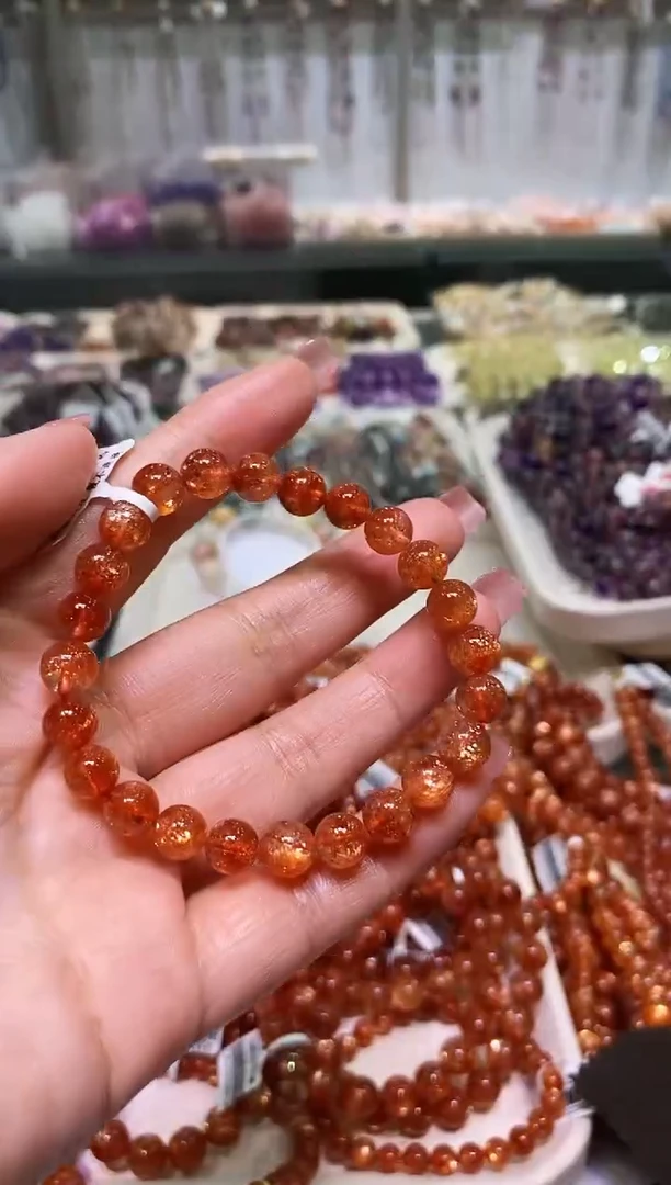 未镶嵌手链长石多样性发其一金太阳7.5+