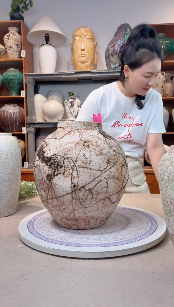 瓶孤品 手工 精品陶瓷花瓶  a277