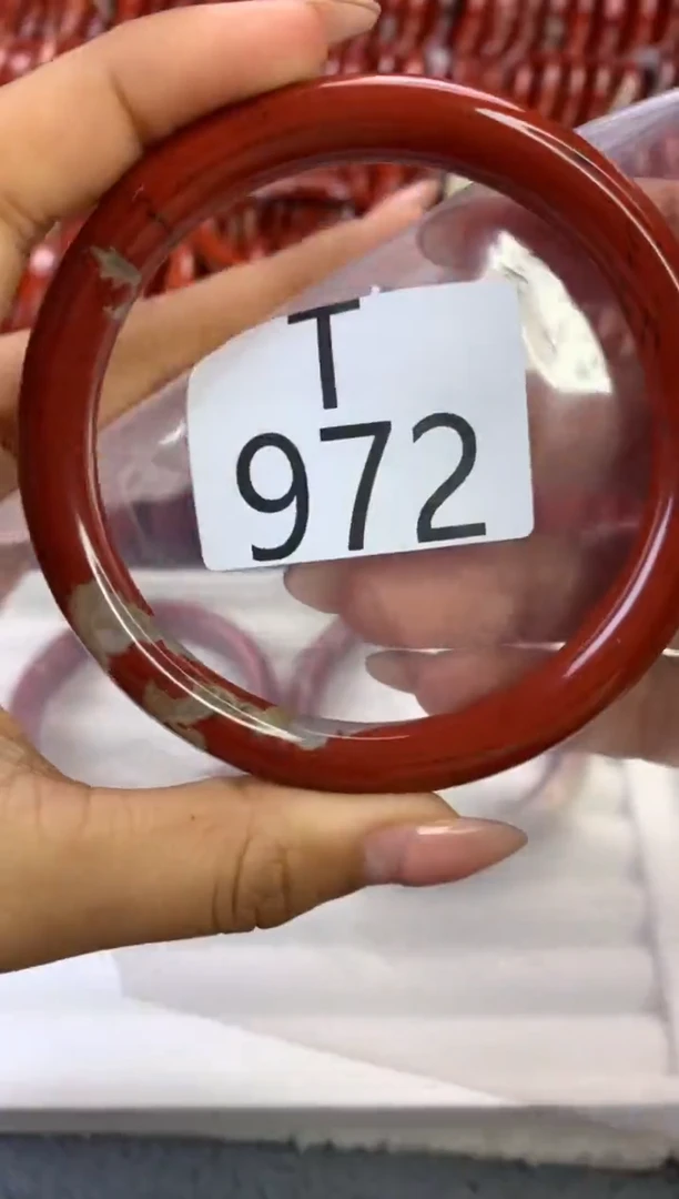 【闪购商品】碧石红碧石手镯未镶嵌972-63+