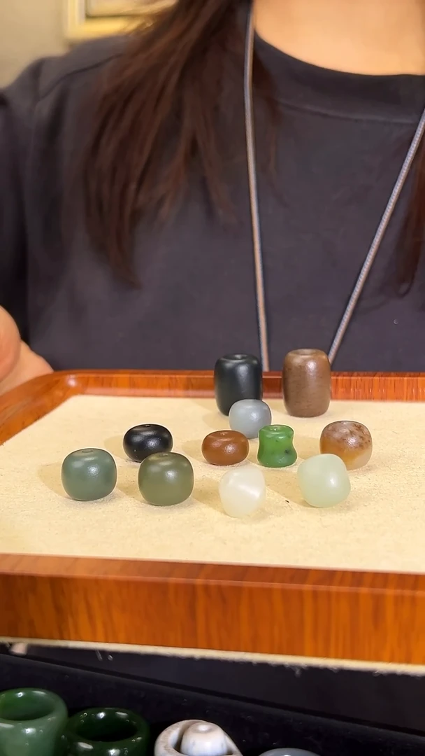 颈饰未镶嵌和田玉新疆和田玉单珠11颗