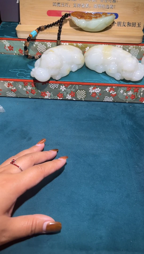 未镶嵌和田玉挂件豆***扣1