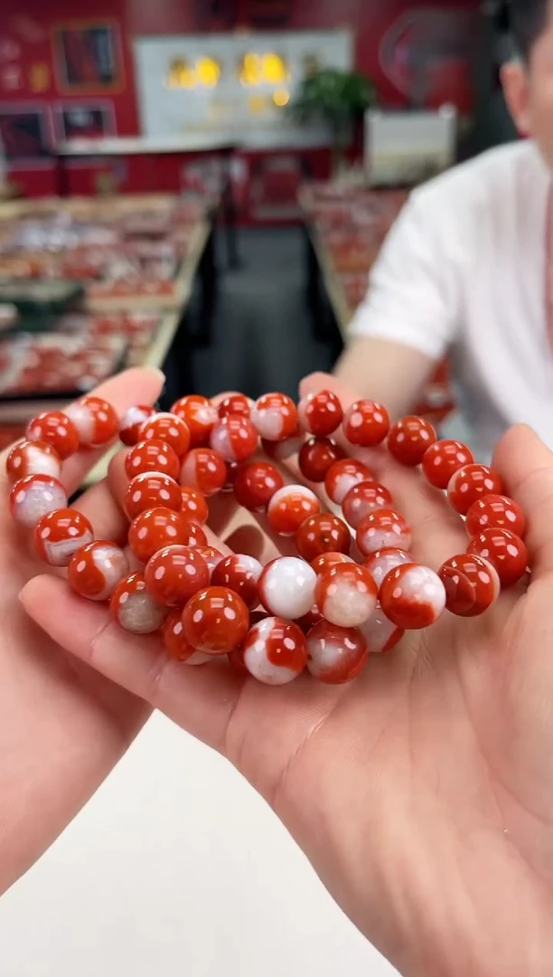 南红玛瑙瓦西手串11-12+未镶嵌（多样式发其一）
