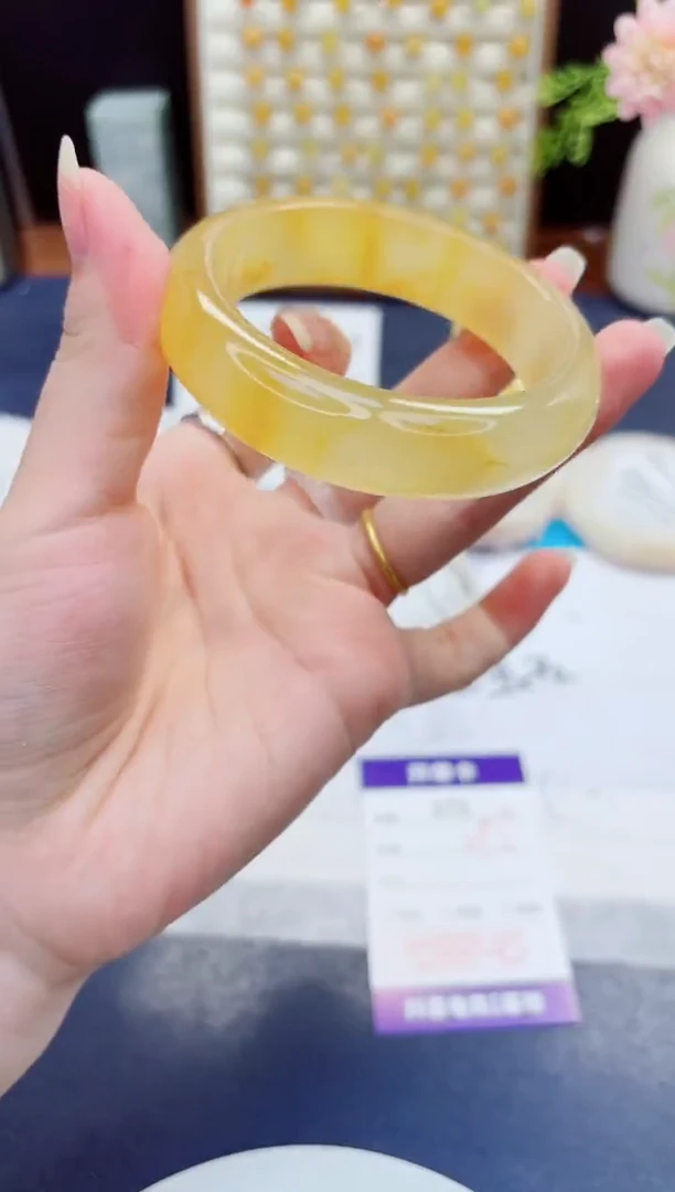未镶嵌手镯石英质玉375-财气镯-圈口56