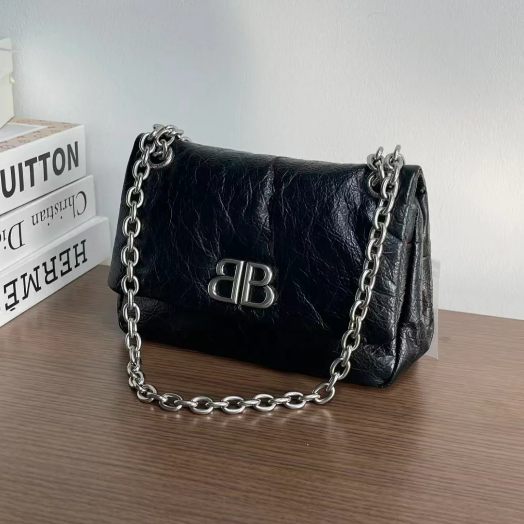 95新 Balenciaga/巴黎世家 展会外场！24期 黑银monaco包