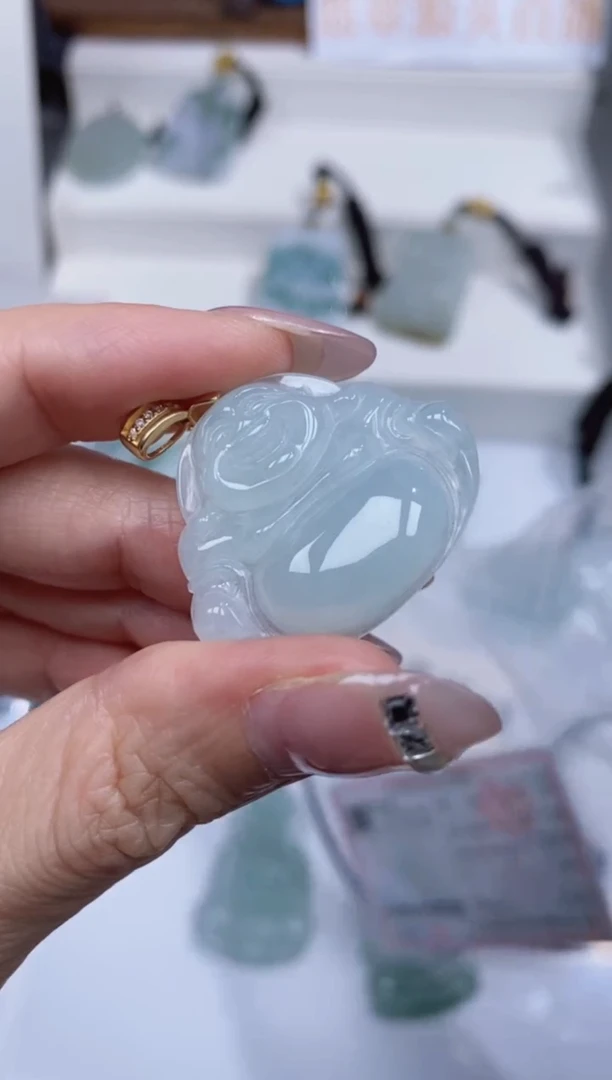 颈饰银S925镶嵌翡翠吊坠