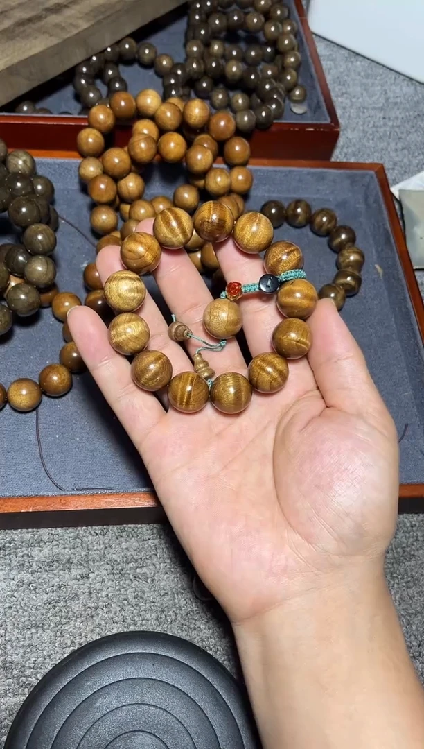 金丝楠手串/手链1.8药香老料水波纹168