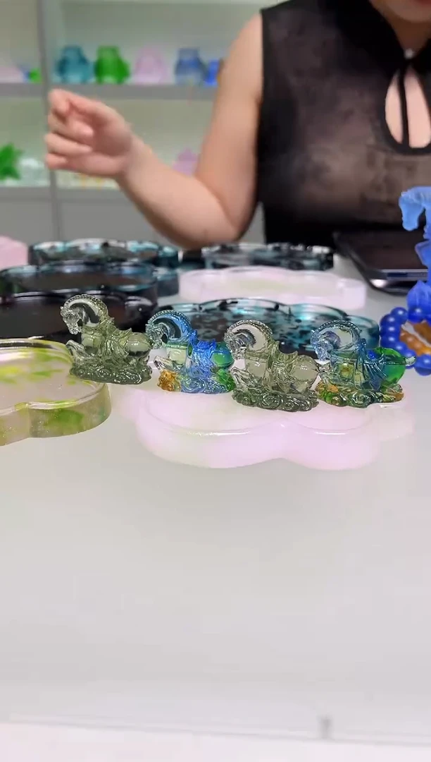 手工艺品琉璃古法琉璃四件套