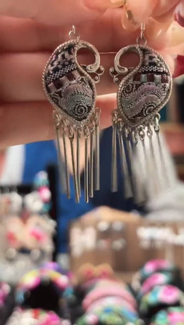 织绣艺枝独绣手工饰品157