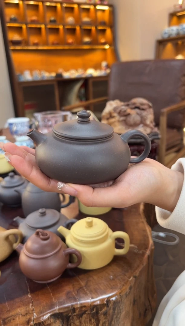 【闪购商品】紫砂茶壶【头哥手工壶】寒江天青泥