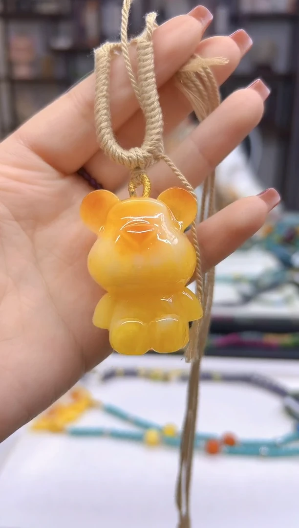 【闪购商品】蜜蜡毛衣链未镶嵌DIY款M676