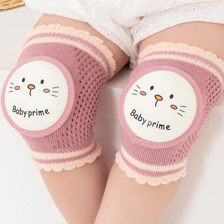 儿童护膝夏季防摔伤护腿神器薄款透气卡通爬行男女婴幼儿保护膝盖