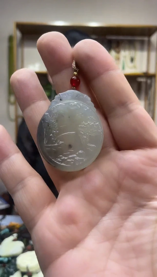 未镶嵌岫玉吊坠·