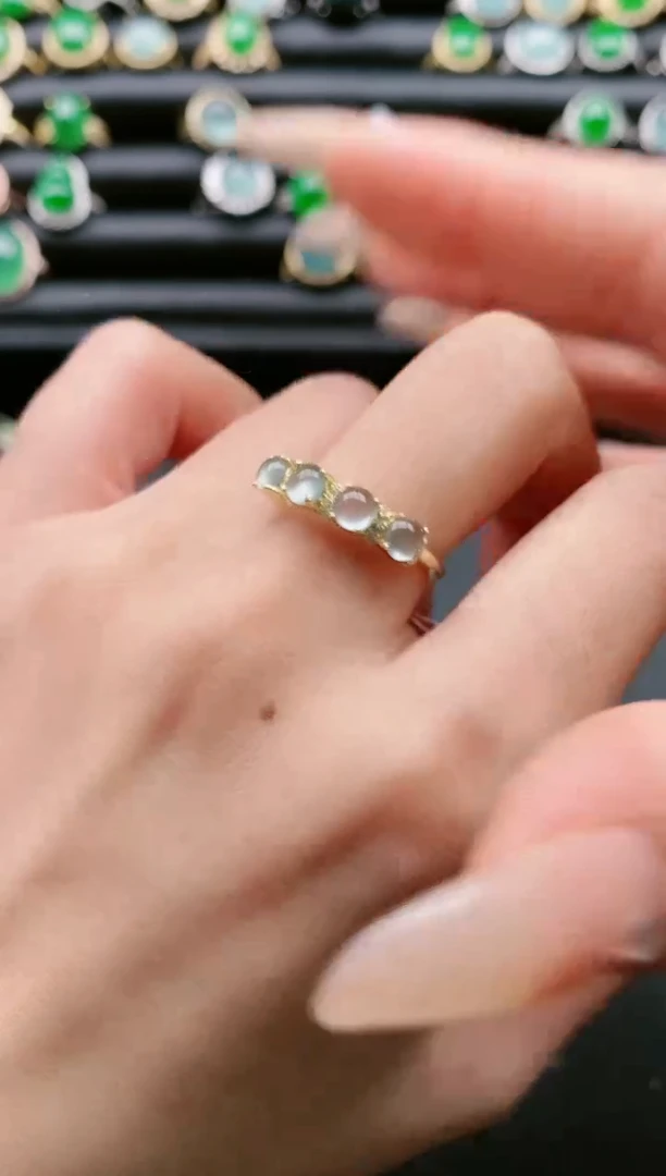 【闪购商品】翡翠戒指银S925镶嵌11111