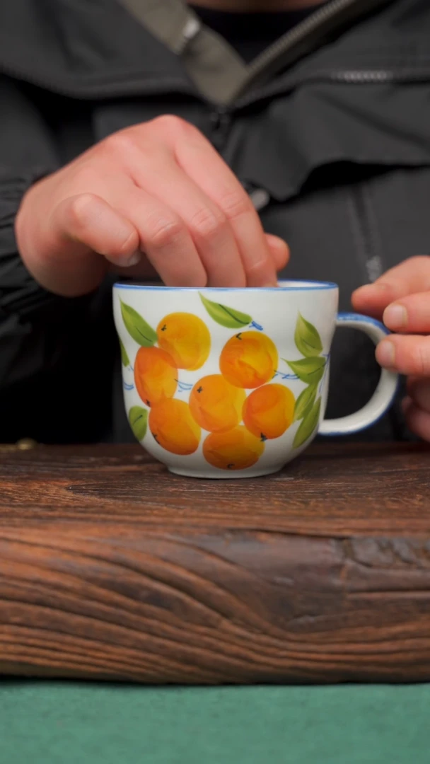 【闪购商品】瓷片78景德镇杯釉下手工手绘瓷器