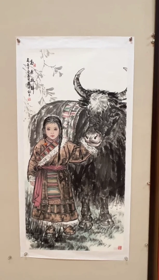 【闪购商品】绘画贺润川-8平尺-人物-Yz