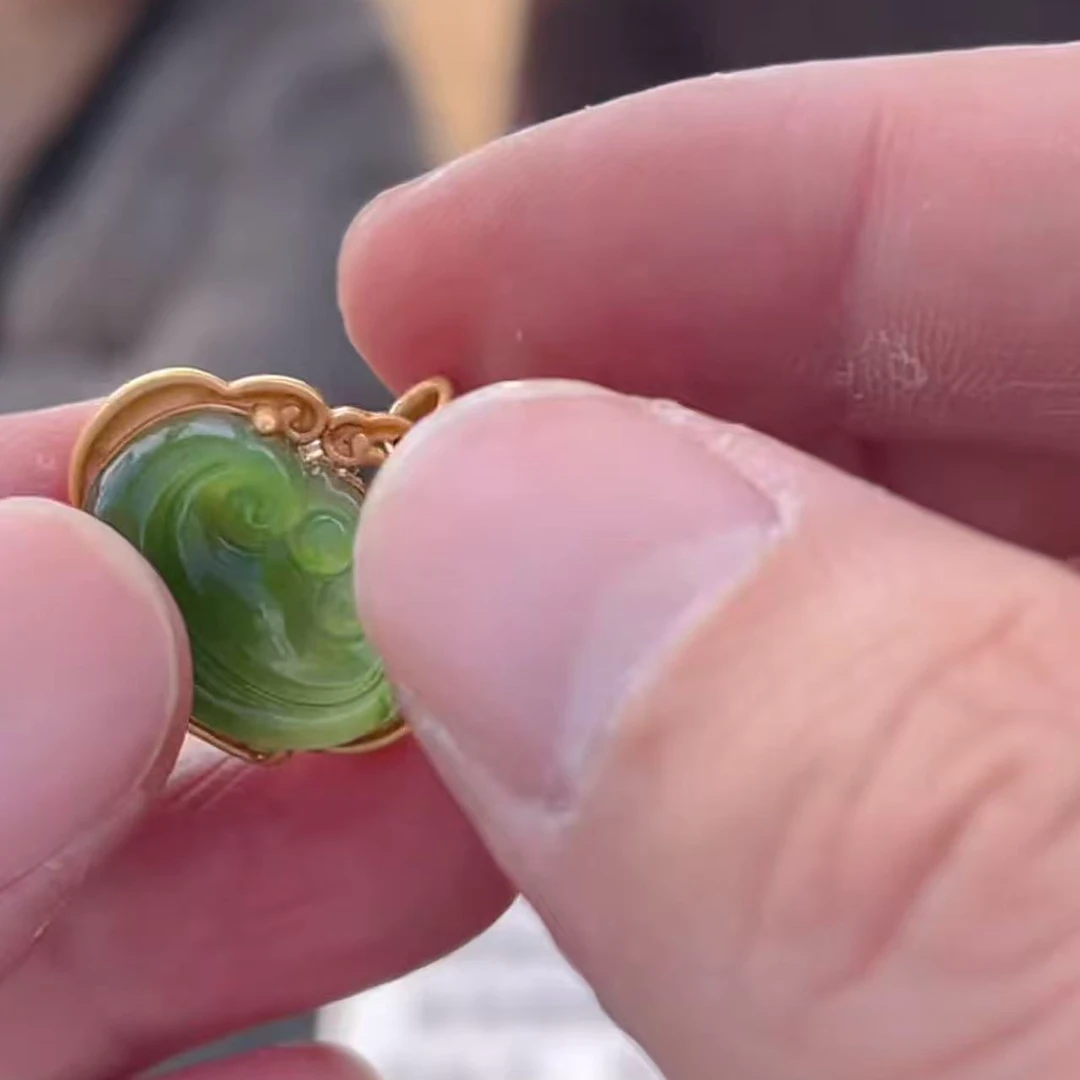 【玉经纶】200464/HQ19-和田玉吊坠-多样性发其一