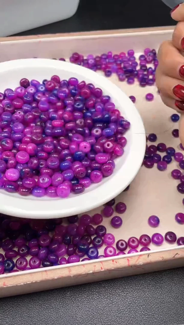 【闪购商品】玛瑙/玉髓颈饰未镶嵌 w2193舒俱来算盘8*5mm30