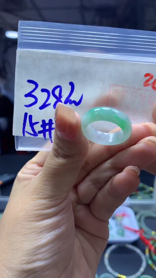 未镶嵌定制翡翠戒圈#328元-毛货需精细抛光 26