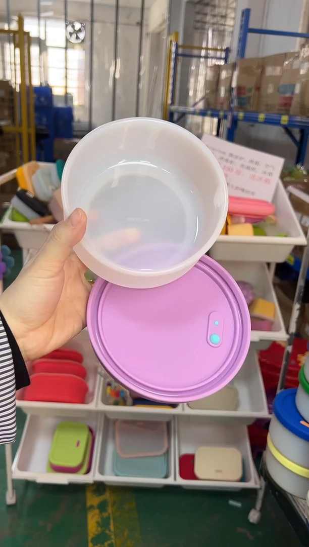 硅胶透底香芋紫盖-700排气圆盒