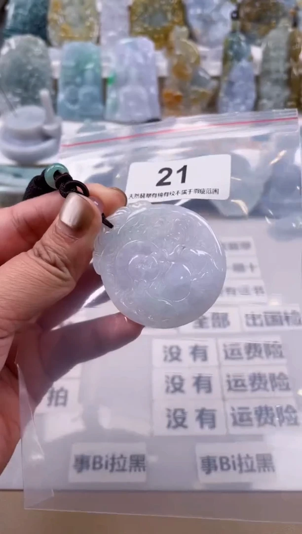 【闪购商品】翡翠颈饰未镶嵌天然缅甸A货翡翠21