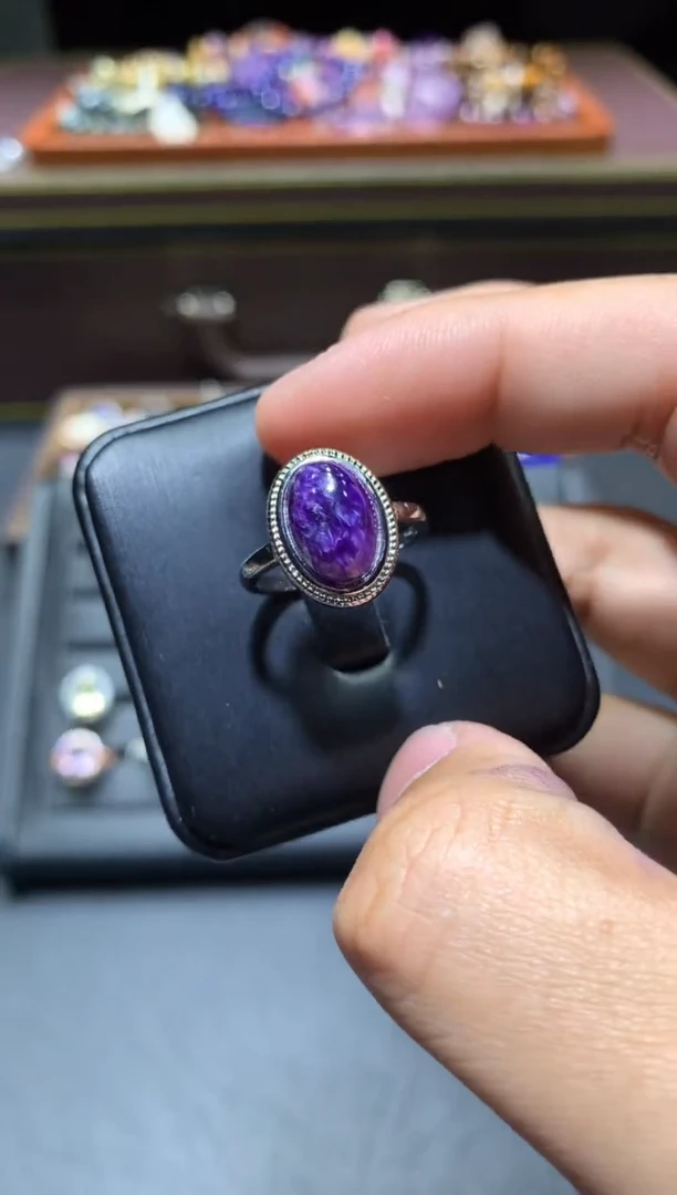 【闪购商品】查罗石戒指未镶嵌L119【多样性发其一】