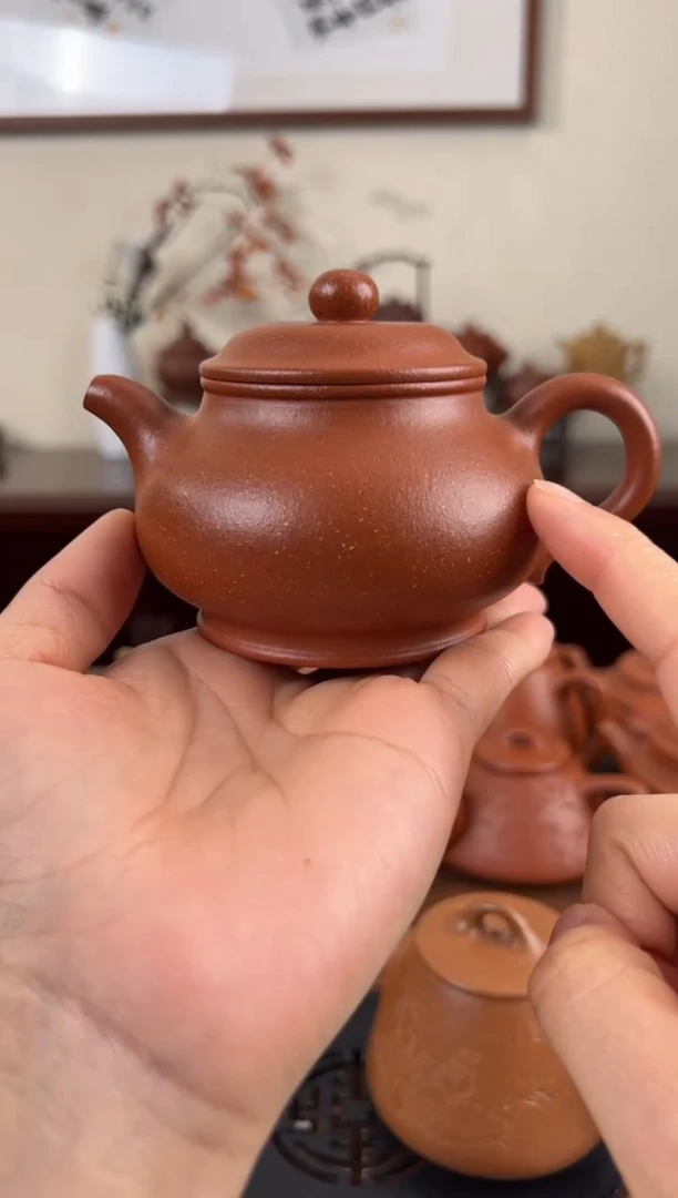 【闪购商品】紫砂茶壶红降坡潘壶180CC