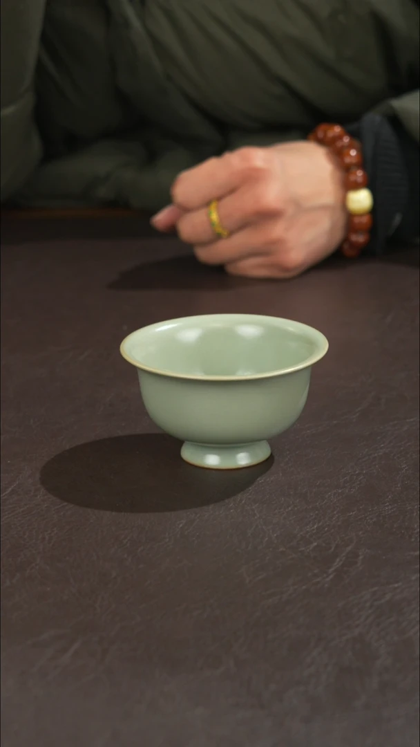 瓷宣宝汝瓷原矿原釉手工作品