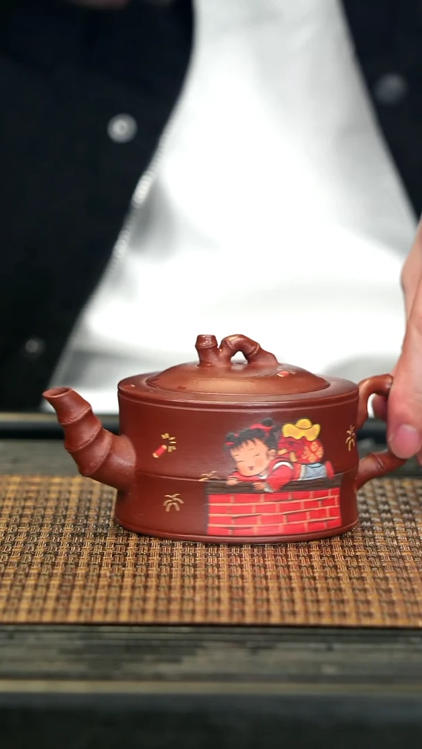 【闪购商品】紫砂茶壶31竹段 粗砂大红袍