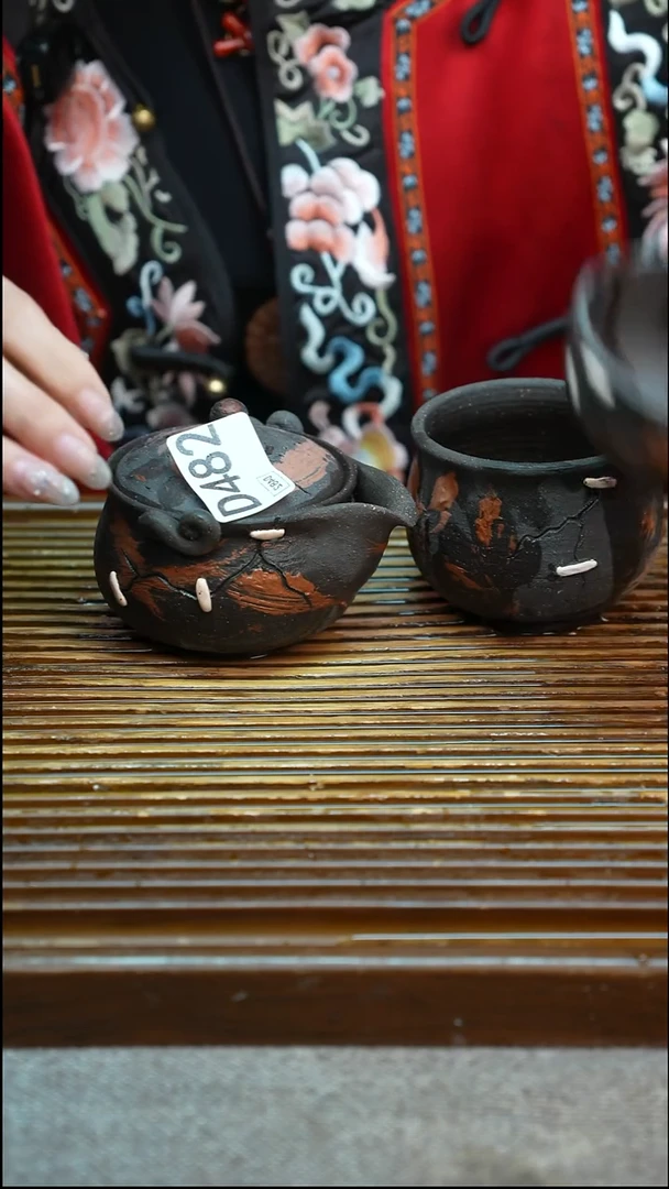 万古烧粗陶手工手作茶具