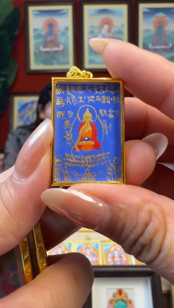 吊坠药老师-热贡纯手绘