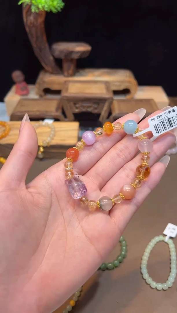 【闪购商品】水晶手链未镶嵌手饰@@E6342