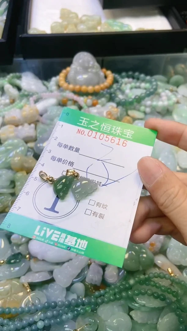 翡翠未镶嵌颈饰闪购0105616