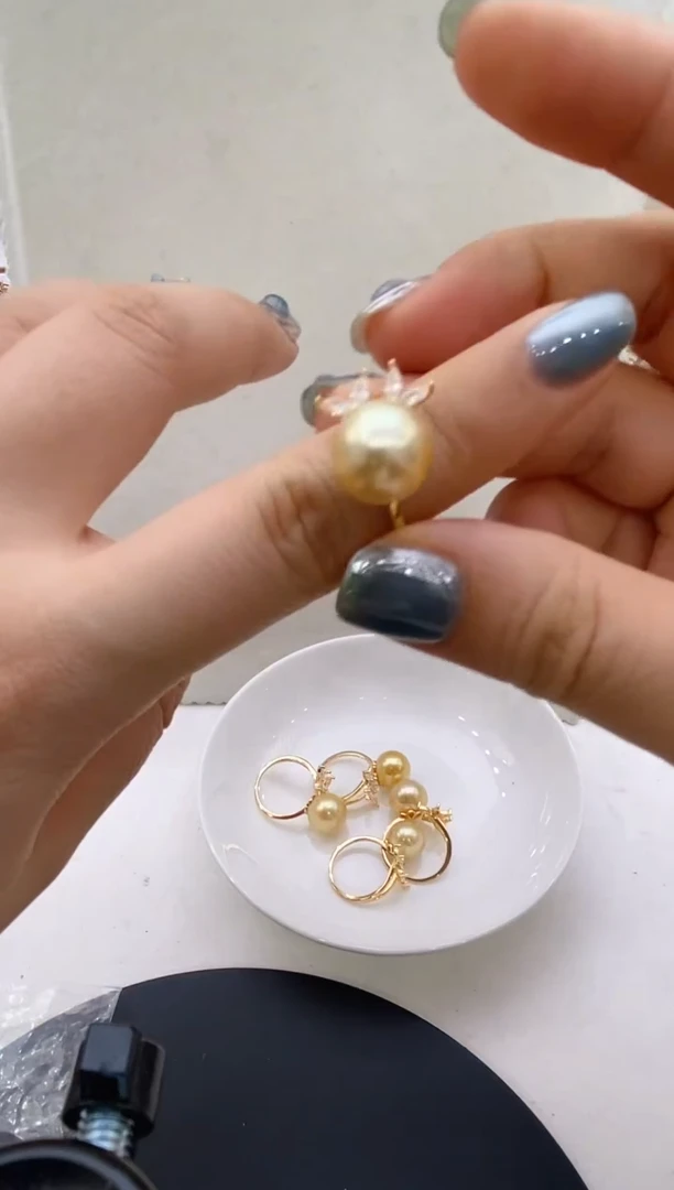 未镶嵌海水珍珠戒指73多样性发其一11-12mm
