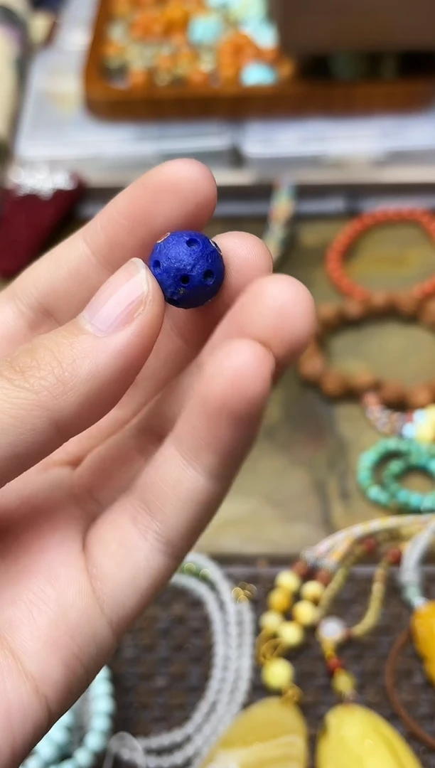 未镶嵌青金石配饰青金石星球珠配饰JDL