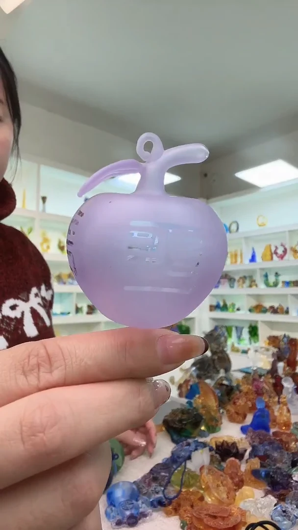 手工艺品琉璃粉紫