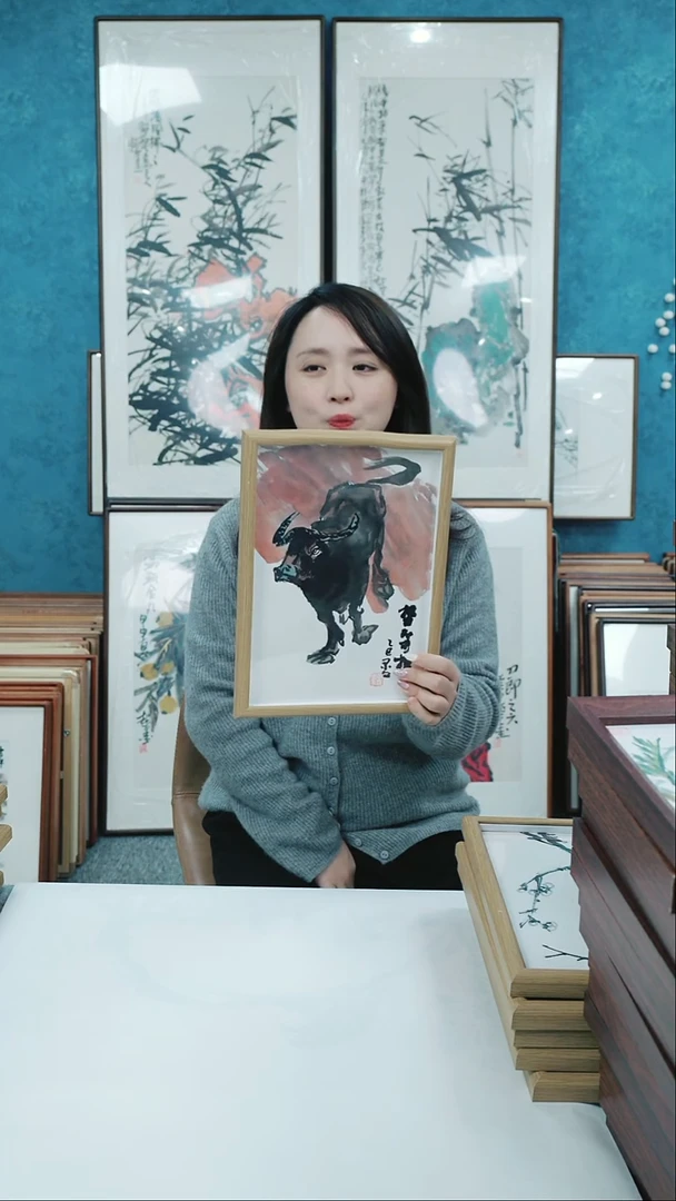 【闪购商品】国画10寸本土老师木质摆台