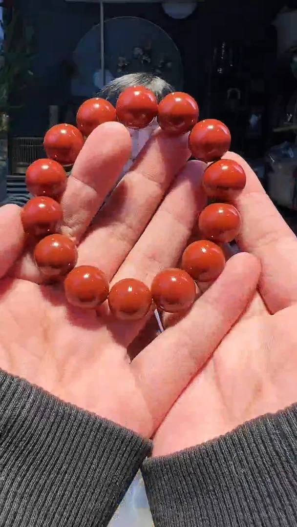 【闪购商品】南红玛瑙手串未镶嵌15+朱红