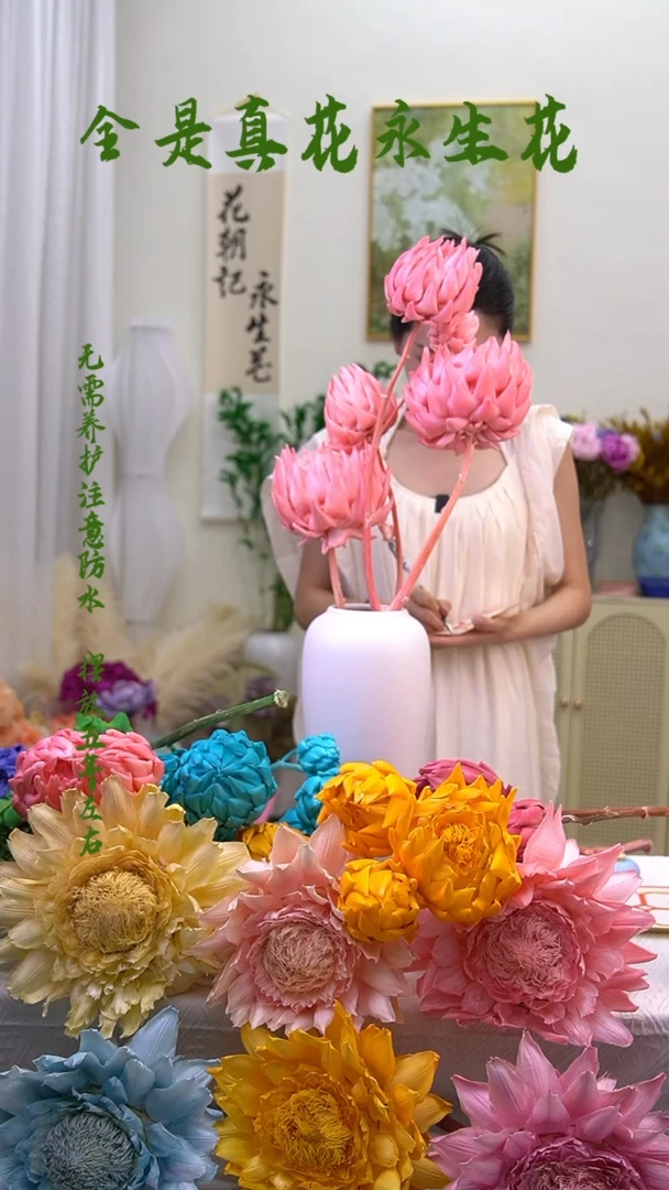 永生洋蓟5个头粉色微瑕750