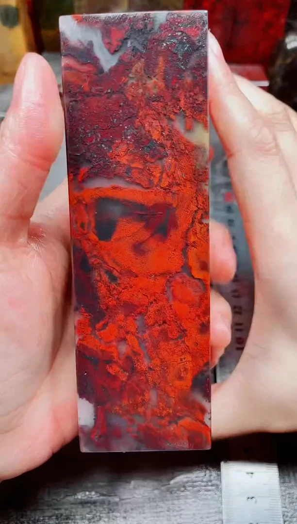 桂林鸡血玉素章--50