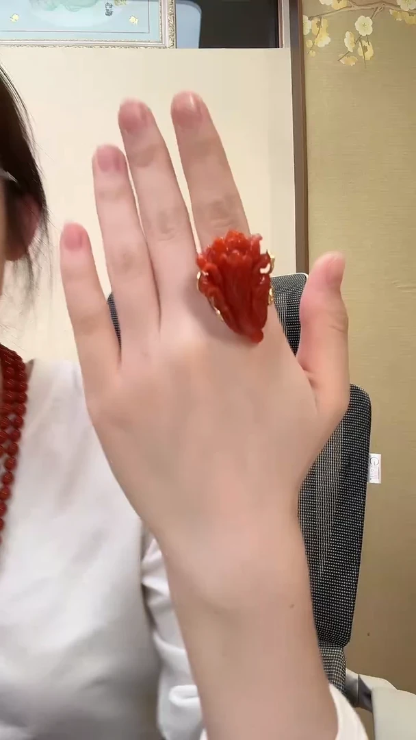 未镶嵌南红玛瑙戒指戒指