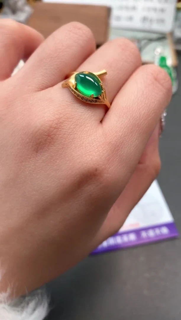 【闪购商品】玛瑙/玉髓戒指合金戒指