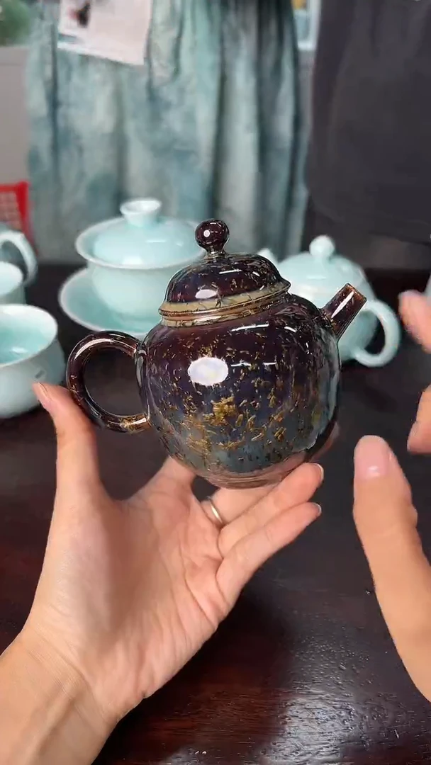 龙泉云间青瓷小米茶器