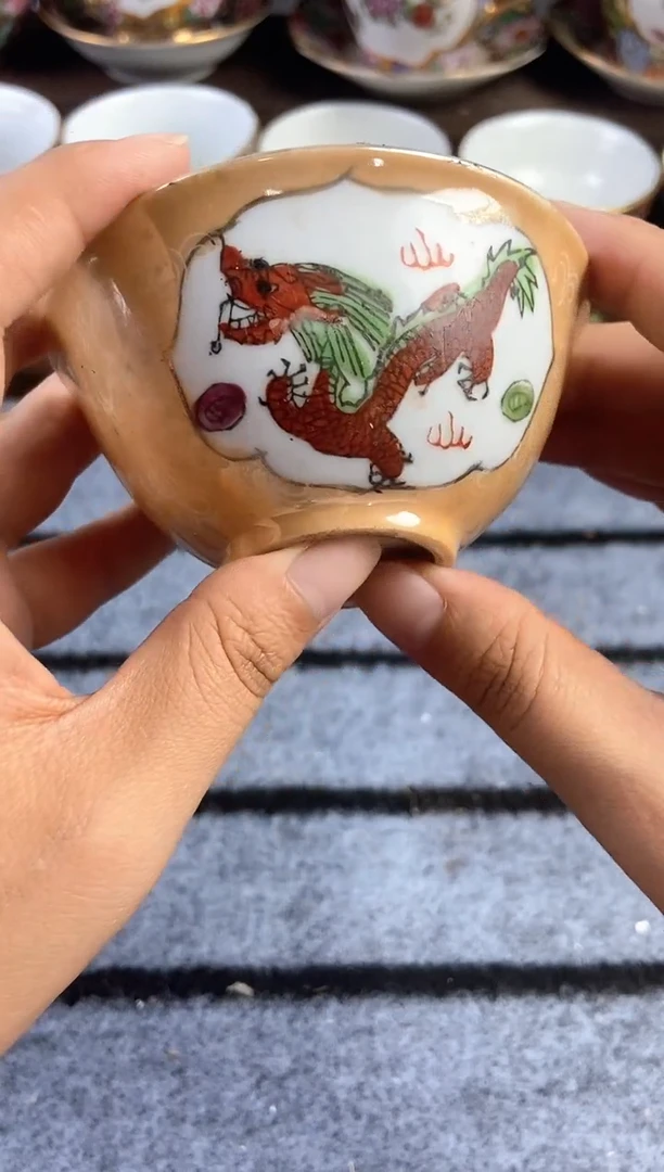 瓷片微瑕慎拍景德镇窑老厂瓷摆件