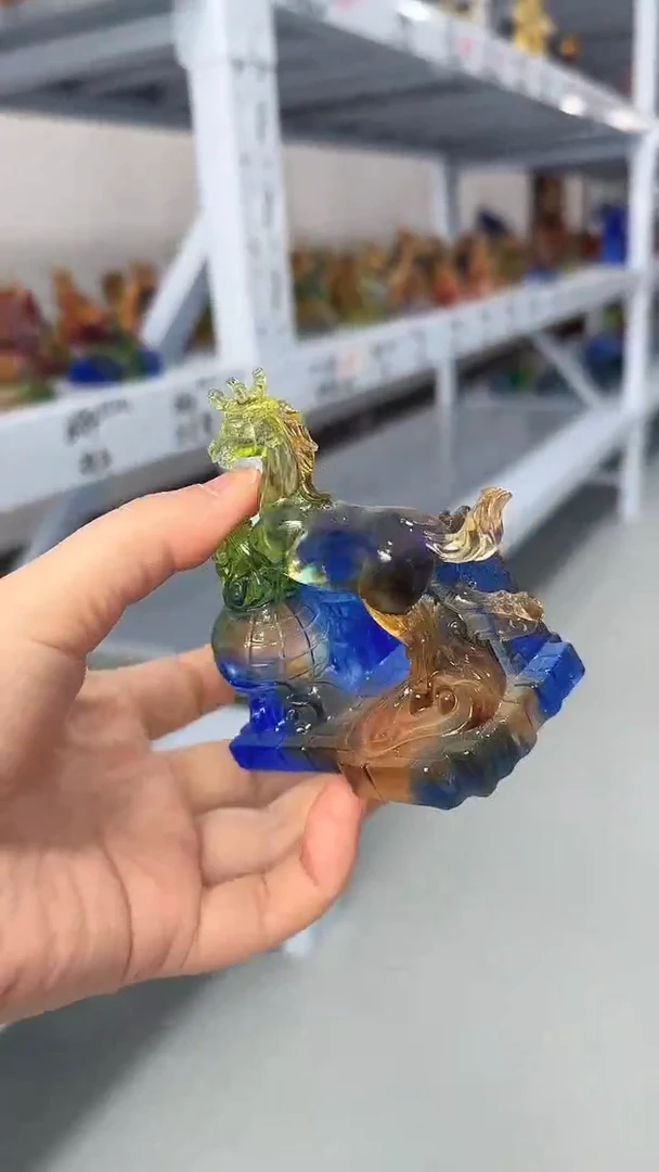 手工艺品琉璃马到成功